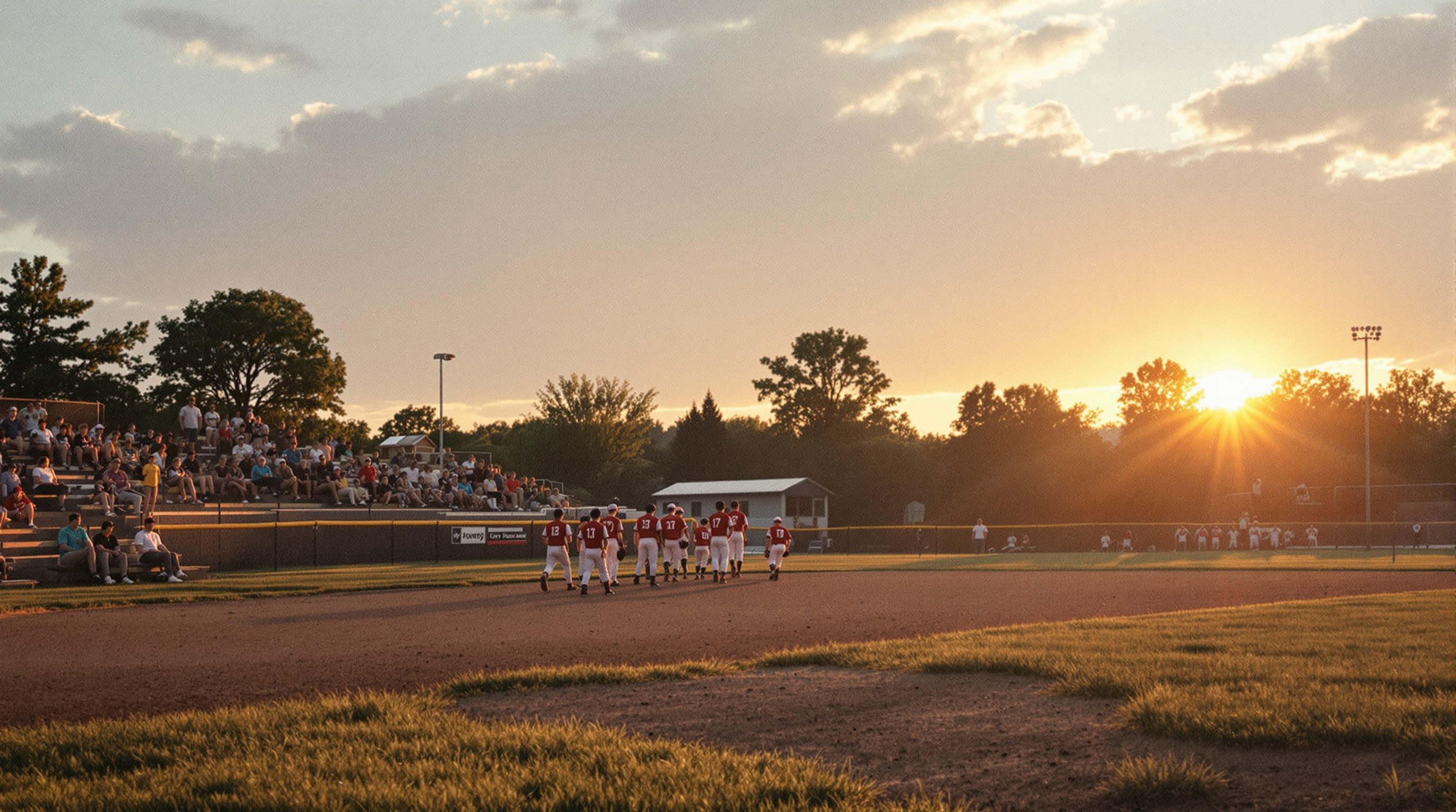 Summer amateur baseball game in the Kimball area
